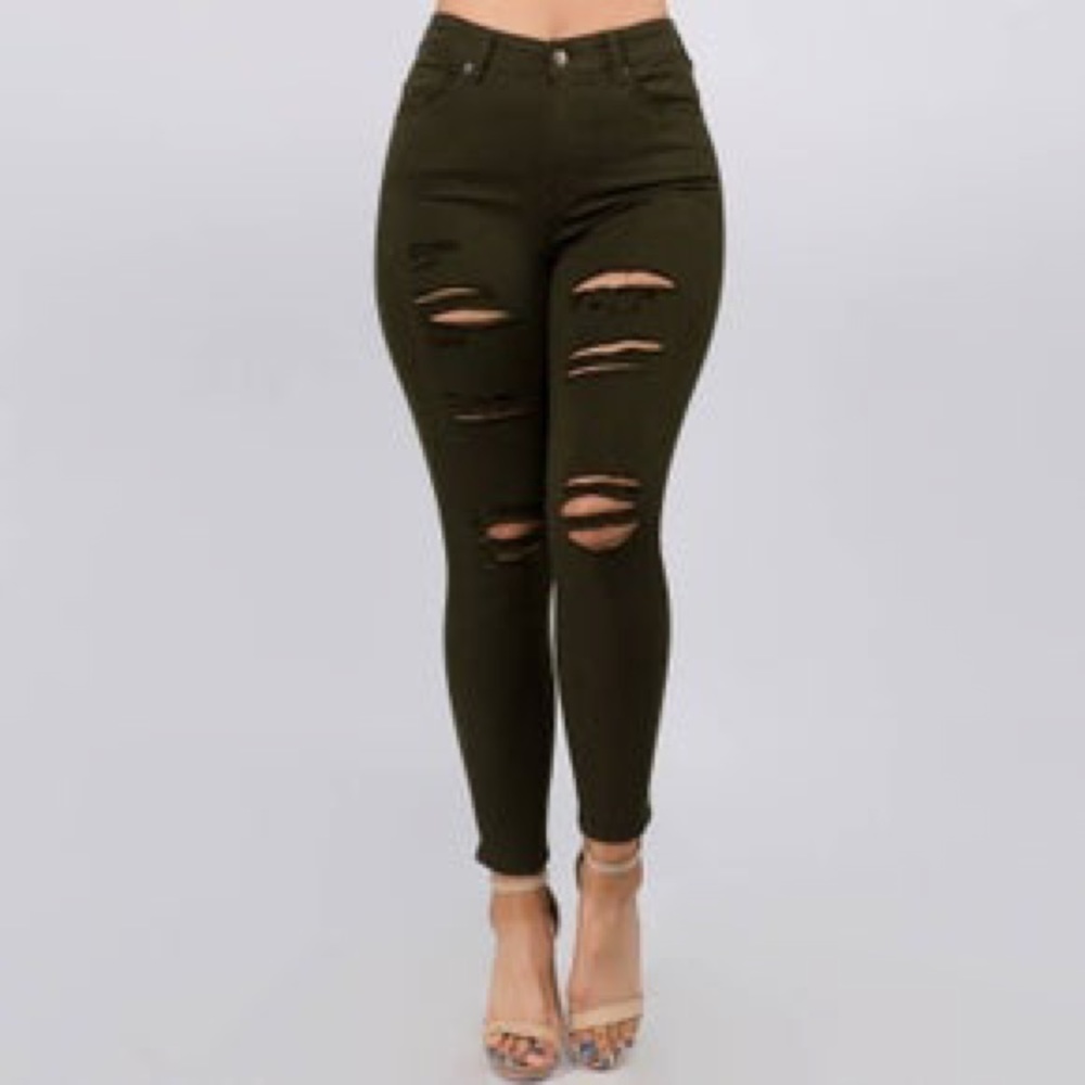 Green jeans